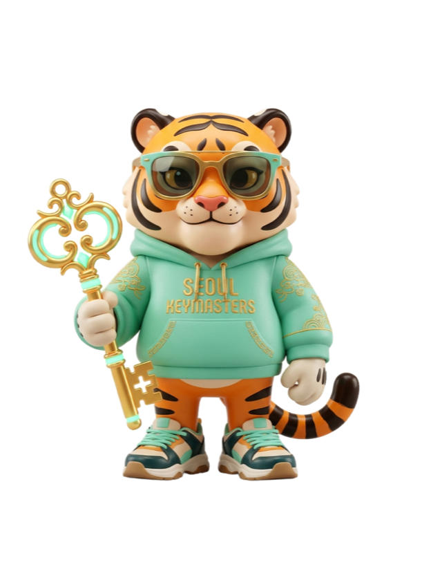 MPK 마스코트 — 황금 키를 든 호랑이